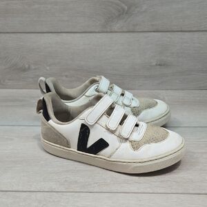 Veja Kids Girl Leaather Hook&loop Sneakers Shoes Sz 3